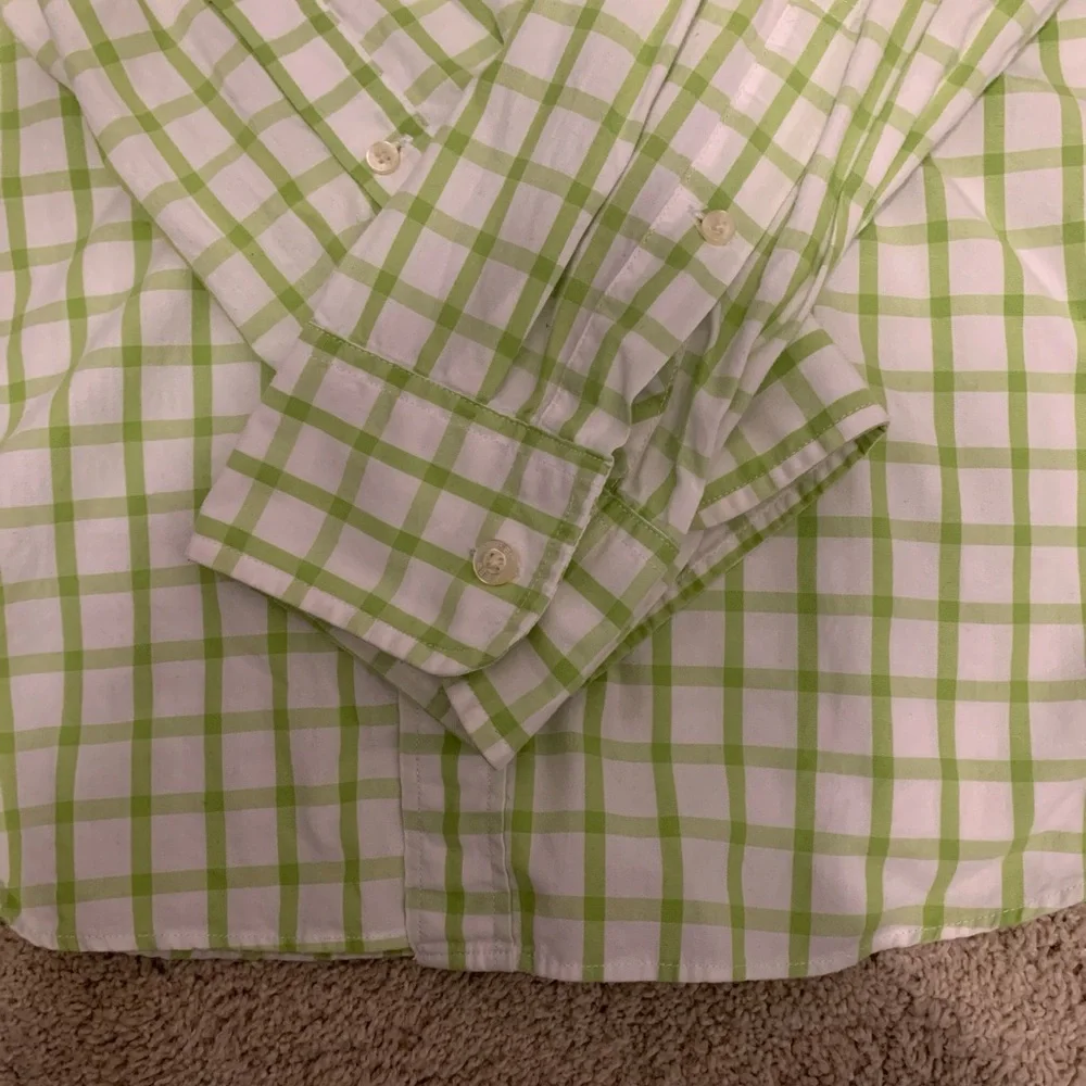 J.Crew Quality Woven Shirt Mens L Green